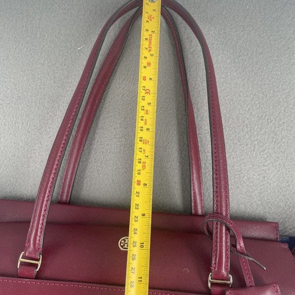 Tory Burch Women's Parker Tote Bag Imperial Garnet/Midnight Swim 37169 639 - Picture 14 of 15